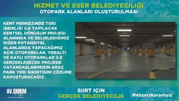 Siirt AK Parti Belediye Başkan Adayı Olğaç,  “Hizmet ve Eser Belediyeciliği: Otopark Alanları Oluşturacağız”