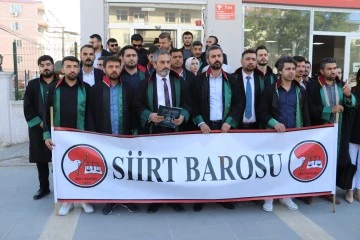 Siirt Barosundan açıklama…