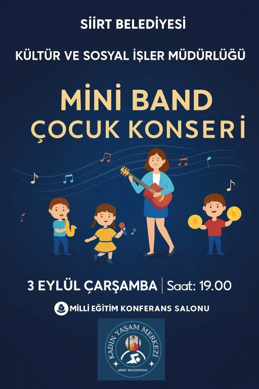 Siirt Belediyesinden &Uuml;cretsiz &Ccedil;ocuk Konseri