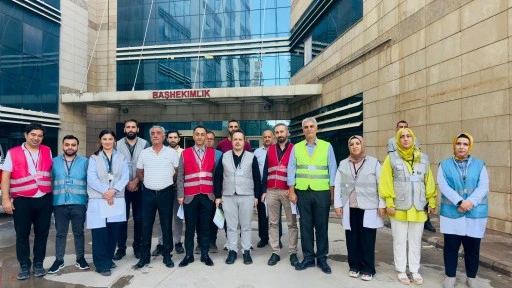 Siirt Eğitim ve Araştırma Hastanesi&rsquo;nde Deprem ve Yangın Tatbikatı Ger&ccedil;ekleştirildi