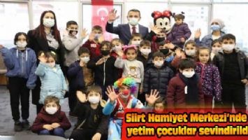 Siirt Hamiyet Merkezi&#039;nde yetim çocuklar sevindirildi