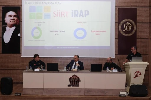 Siirt&rsquo;in Afet Risklerini Azaltmak İ&ccedil;in 52 Eylem Planı Masaya Yatırıldı