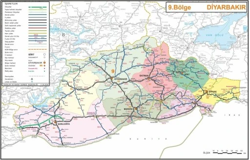 Siirt'in Mesafe Haritası Yenilendi