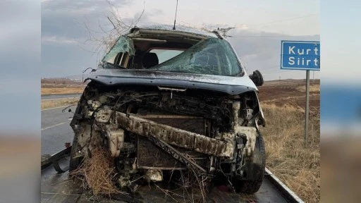 Siirt Kurtalan’da Trafik Kazası: Takla Atan Araçta 4 Yaralı