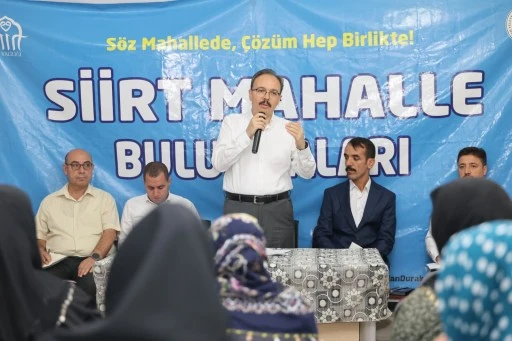Siirt&rsquo;te 18. Mahalle Buluşması &Uuml;lk&uuml; Mahallesi&rsquo;nde yapıldı