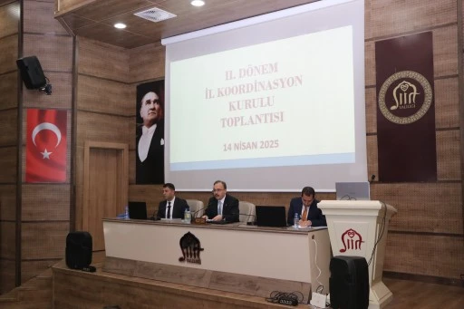 Siirt’te 2025 Yılı 2. Dönem İl Koordinasyon Kurulu Toplantısı Gerçekleştirildi