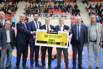 Siirt'te 32 Spor Kulübüne 795 Bin Lira Yardım Yapıldı