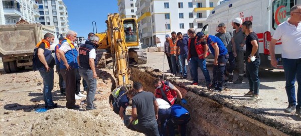 Siirt’te altyapı çalışmasında göçük: 1 işçi yaralandı