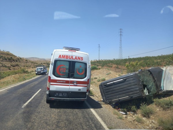 Siirt’te araç takla attı: 1 yaralı