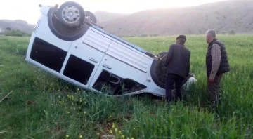 Siirt'te araç takla attı, sürücü yara almadan kazayı atlattı