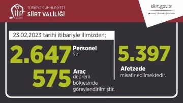 Siirt'te depremzedelere destek artıyor