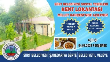 Siirt’te Kent Lokantası Projesi Hayata Geçiyor