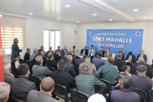 Siirt’te Mahalle Buluşmaları Devam Ediyor: Vali Kızılkaya Alan Mahallesi’nde