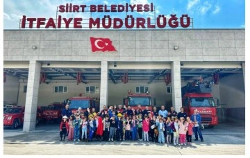 SİİRT’TE MİNİK ÖĞRENCİLERE İTFAİYE’CİLER TARAFINDAN EĞİTİM VERİLDİ