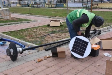 Siirt’te parklar güneş enerjisiyle aydınlanacak