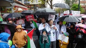Siirt’te Sağlık Çalışanları Ve Çocuklardan Filistin İçin ’Sessiz Yürüyüş’