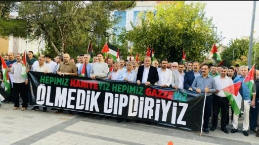 Siirt’te “Soykırıma Lanet Direnişe Selam” yürüyüşü düzenlendi
