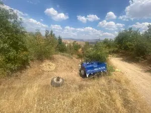 Siirt'te traktör devrildi: 1 ağır yaralı