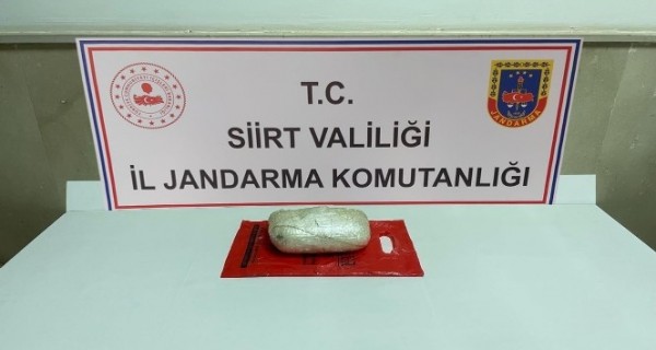 Siirt'te uyuşturucu madde ele geçirildi, 1 kişi tutuklandı