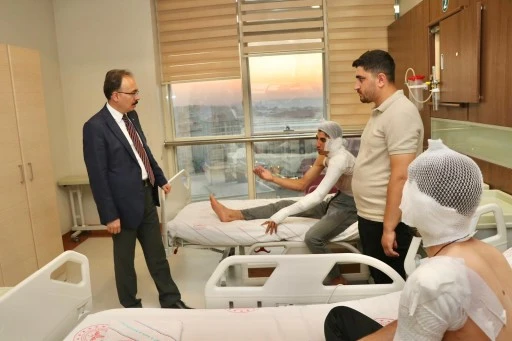 Siirt Valisi Kızılkaya’dan Yaralı İşçilere Geçmiş Olsun Ziyareti