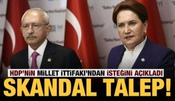 Skandal talep: HDP'nin Millet İttifakı'ndan isteğini açıkladı!