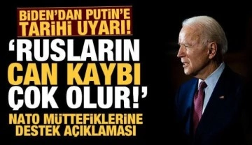 Son dakika: ABD Başkanı Biden'dan Rusya'ya tarihi uyarı: Rusların can kaybı çok olur