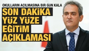 Son Dakika: Bakan Özer'den canlı yayında yüz yüze eğitim açıklaması