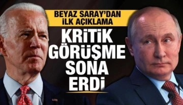 Son dakika... Biden ve Putin&rsquo;in Ukrayna görüşmesi sona erdi. Beyaz Saray'dan ilk açıklama