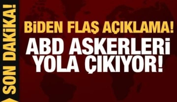 Son dakika: Biden'dan flaş açıklama: ABD askerleri yola çıkıyor!