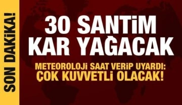 Son dakika haberi: Kar yağışı kuvvetli geliyor, Meteoroloji'den çok sayıda ile uyarı!