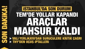 Son dakika... Kar İstanbul'u esir aldı... İşte mega kentte son durum