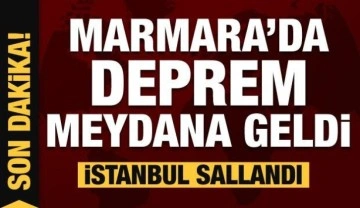Son dakika: Marmara'da korkutan deprem! İstanbul sallandı