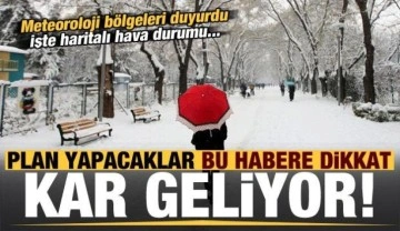 Son dakika: Meteoroloji kar yağacak bölgeleri açıkladı! Plan yapacaklar bu habere dikkat