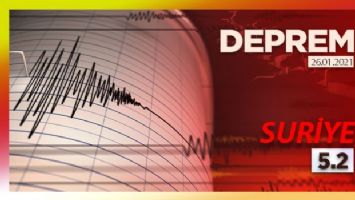 Suriye&#039;de 5.2 şiddetinde deprem meydana geldi