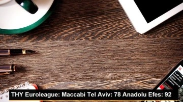 THY Euroleague: Maccabi Tel Aviv: 78 Anadolu Efes: 92