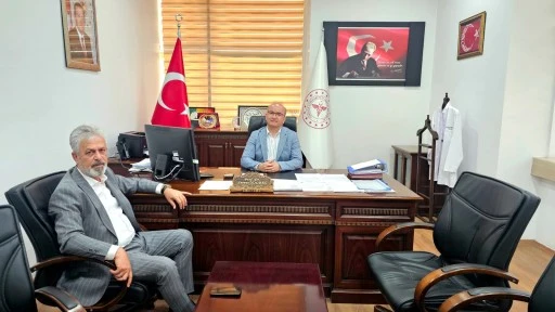 Tillo Belediye Başkanı Aydın'dan Başhekim Prof. Dr. Yolbaş'a Ziyaret