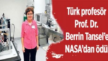 Türk profesör Prof. Dr. Berrin Tansel&#039;e NASA&#039;dan ödül