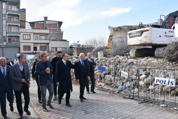 Vali Ve Belediye Başkan Vekili Dr. Kemal Kızılkaya Kentsel Dönüşüm Çalışmalarını Yerinde Denetledi