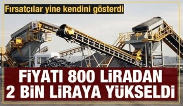 Yerli kömürün fiyatı bir haftada 800 liradan 2 bin liraya çıktı