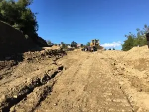 Yol açma ve hafriyat çalışması
